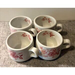 4 Vintage Shenango China , Restaurant Ware  2.5" With Floral Design  # 2840